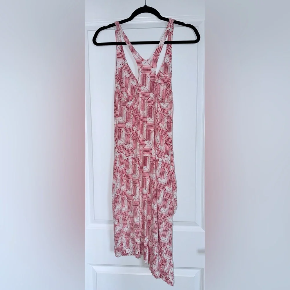 Tart Collection Red and White Patterned Sleeveless Dress